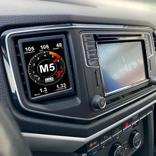 CANchecked Daten-Display VW Amarok 1 FL LHD MFD32 Gen2