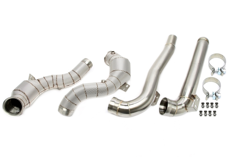 TA Technix Downpipe mit Hitzeschild und Katalysator passend für Mercedes-​Benz AMG GT GTS/GTC/GTR C190/R190 - Motorcode M178