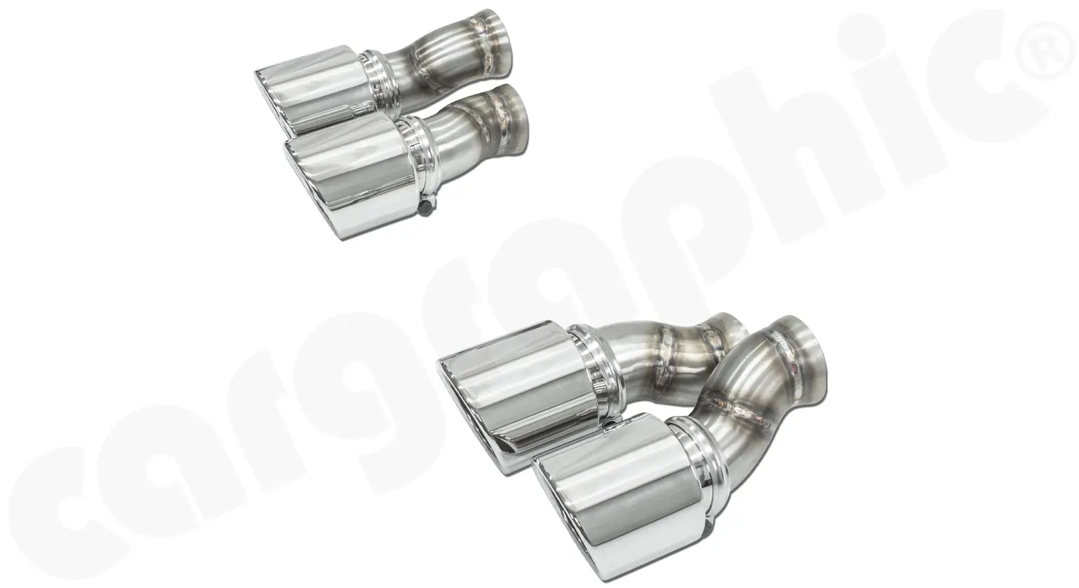 CARGRAPHIC Doppelendrohrsatz für Porsche Panamera günstig