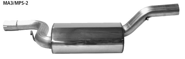 Bastuck Mittelschalldämpfer für Mazda 3 (03-09) Sport (BK14) 