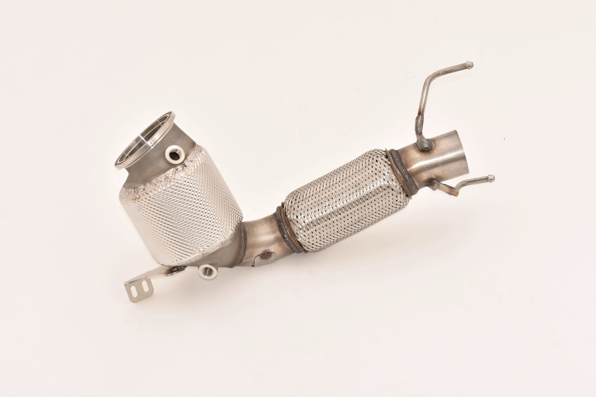 Friedrich Motorsport 70mm Downpipe mit 200 Zellen Sport-Kat. Edelstahl  Friedrich Motorsport 70mm Downpipe mit Sportkat kaufen