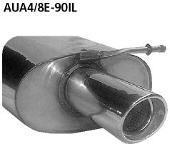Bastuck Sportauspuff für Seat Exeo Limousine 1x90mm, gerade