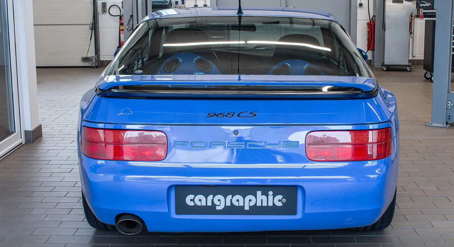 CARGRAPHIC N-GT Endrohr Schwarz für Porsche 968 günstig