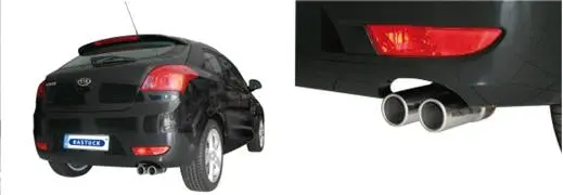 Bastuck Sportauspuff Kia Cee'd (06-12) 2x70mm Bild