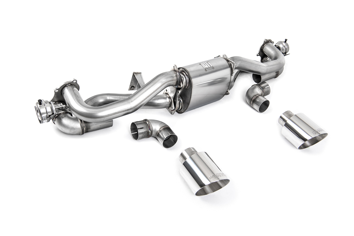 Milltek Komplettanlage für Porsche Boxster / Cayman 718 GTS 4.0 mit OPF