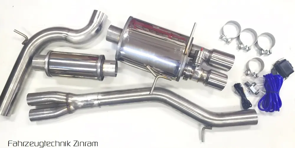 Zinram 76,1mm 3" Klappenanlage Audi S4 RS4 B5