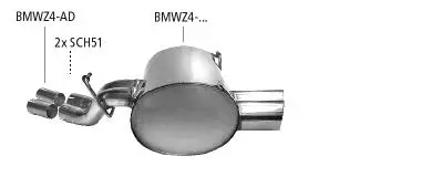 Bastuck Sportauspuff BMW Z4 E85 bis 2006 