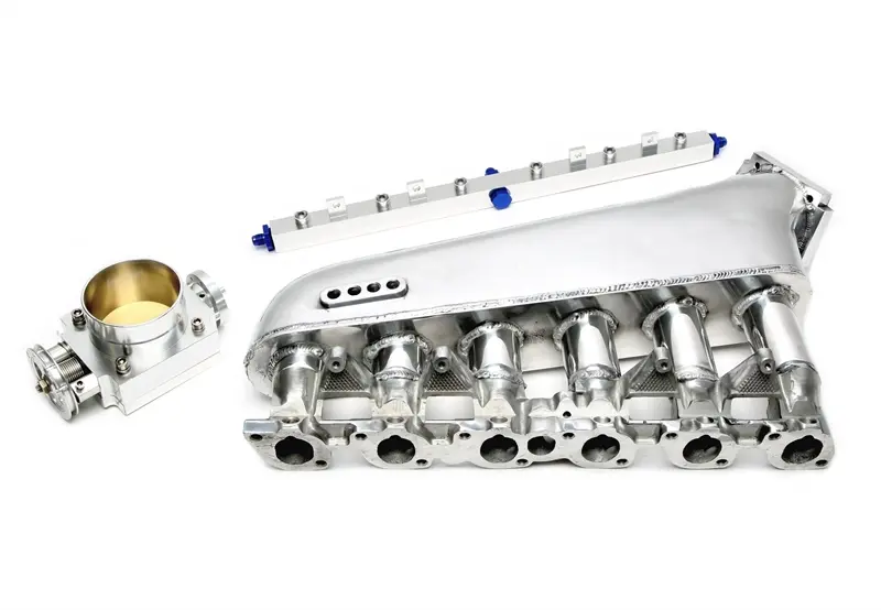 TA Technix Ansaugbrücken Set silber passend für BMW 3+5er Serie E30+E34 - Motorcode M20