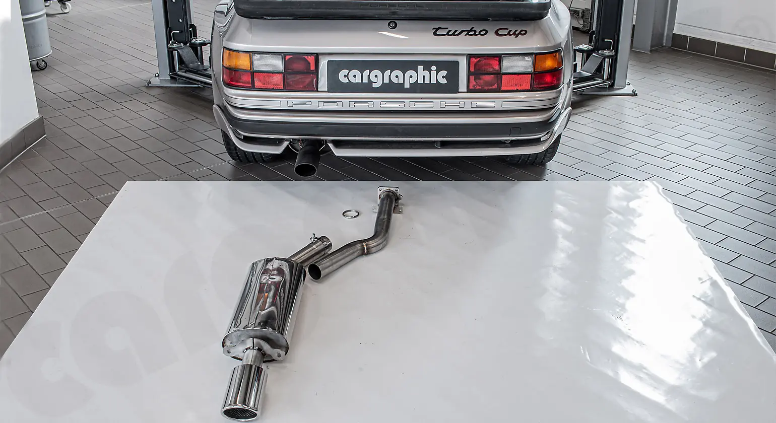 CARGRAPHIC Sportauspuff für Porsche 944 Turbo Tuning