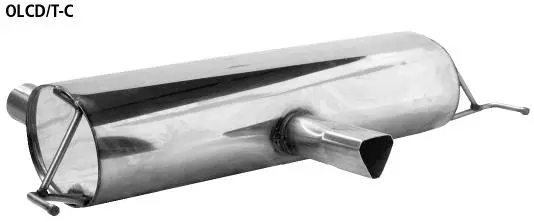 Bastuck Sportauspuff für Opel Corsa D OPC Typ S-D 73x67mm, Dreieck Form Ausgang Mitte