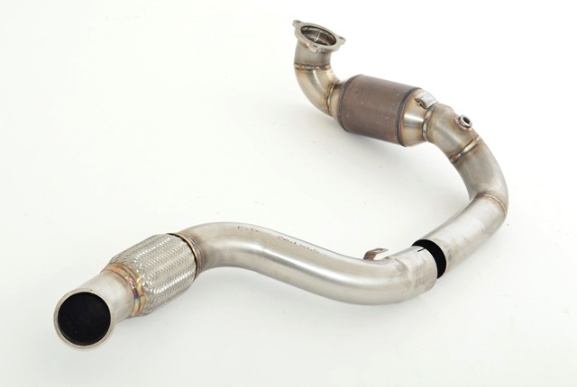 Friedrich Motorsport 76mm Downpipe mit 200 Zellen Sport-Kat. Edelstahl