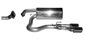 Bastuck Sportauspuff für Hyundai i20 (08-12) nur für Fahrzeuge mit serienmäßigem Vorschalldämpfer ! 2x105x75mm, oval  Ausgang Mitte