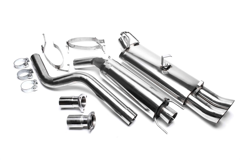 TA Technix Edelstahlanlage 2x76mm DTM passend für Opel Astra F-CC, Kadett E-CC, Kadett E Cabriolet TA Technix DTM Auspuff für Opel Astra F & Kadett E kaufen