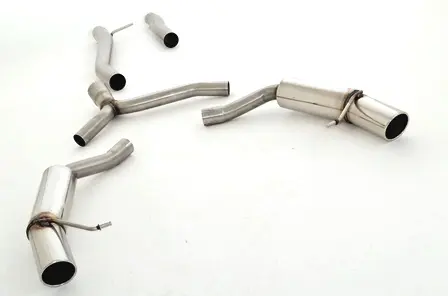 Friedrich Motorsport 76mm Duplex-Anlage Edelstahl 
