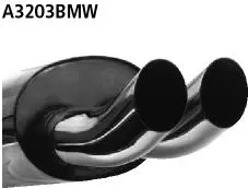 Bastuck Sportauspuff für BMW 320i Typ E36 (Touring) 2x76mm, DTM-Style