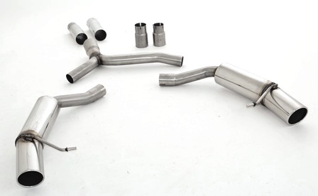 Friedrich Motorsport 76mm Duplex-Sportendschalldämpfer Edelstahl 