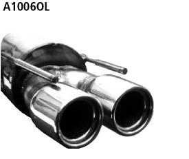 Bastuck Sportauspuff für Opel Calibra A 2x90mm, gerade