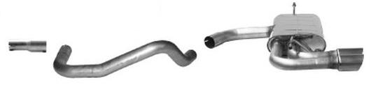 Bastuck Sportauspuff Audi A3 8V 2x76mm schräg kaufen