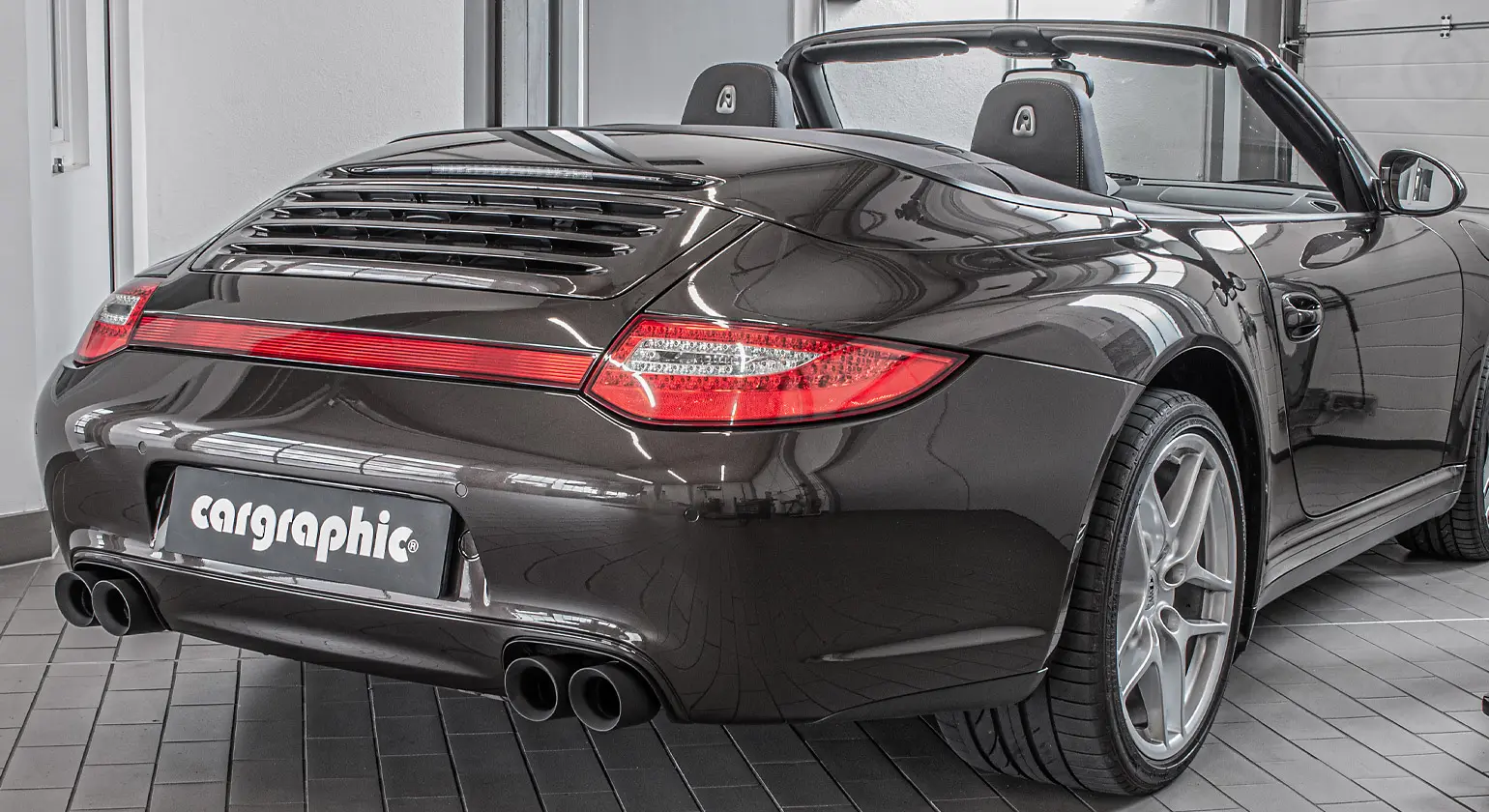 CARGRAPHIC Sport Endrohre für Porsche 997 Carrera Tuning