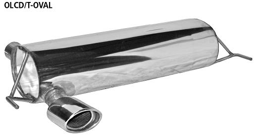Bastuck Sportauspuff für Opel Corsa D 120x80mm, oval