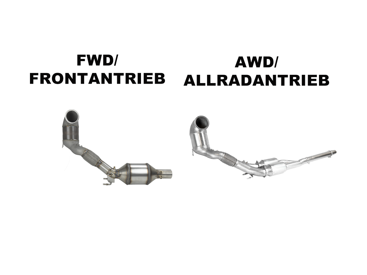 Bull-X Downpipe VAG 2.0 T(F)SI EA888 Gen.4 (z.B. Golf 8 GTI/R)