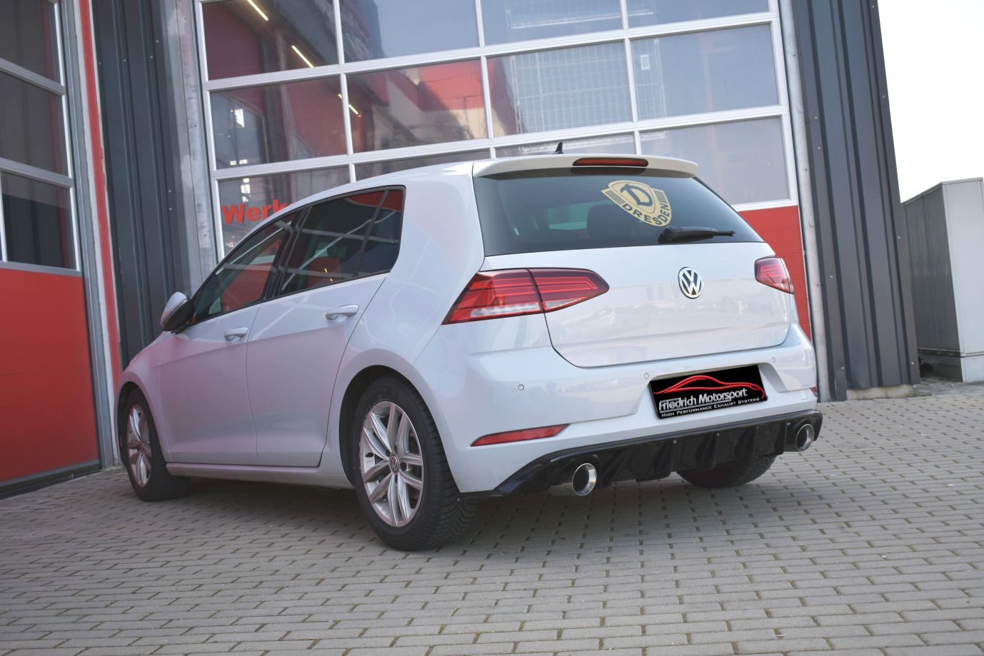 Friedrich Motorsport Duplex Sportendschalldämpfer VW Golf VII