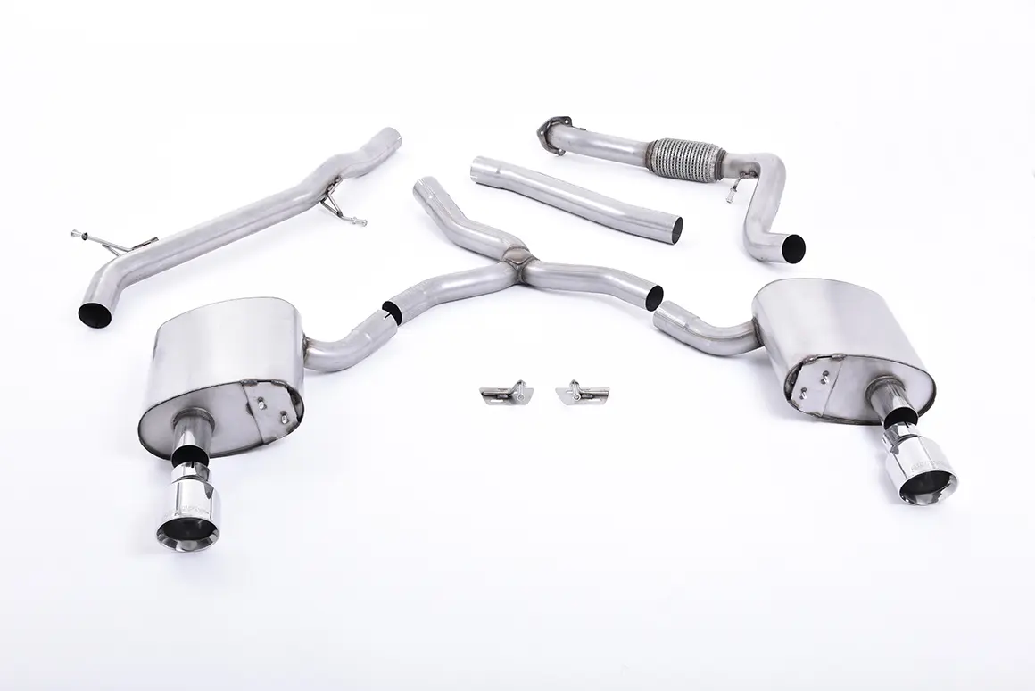 Milltek Komplettanlage (non-resonated) für Audi A4 B9 2.0 TFSI quattro 252PS ohne OPF