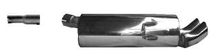 Bastuck Sportauspuff Renault Clio II 2x76mm 