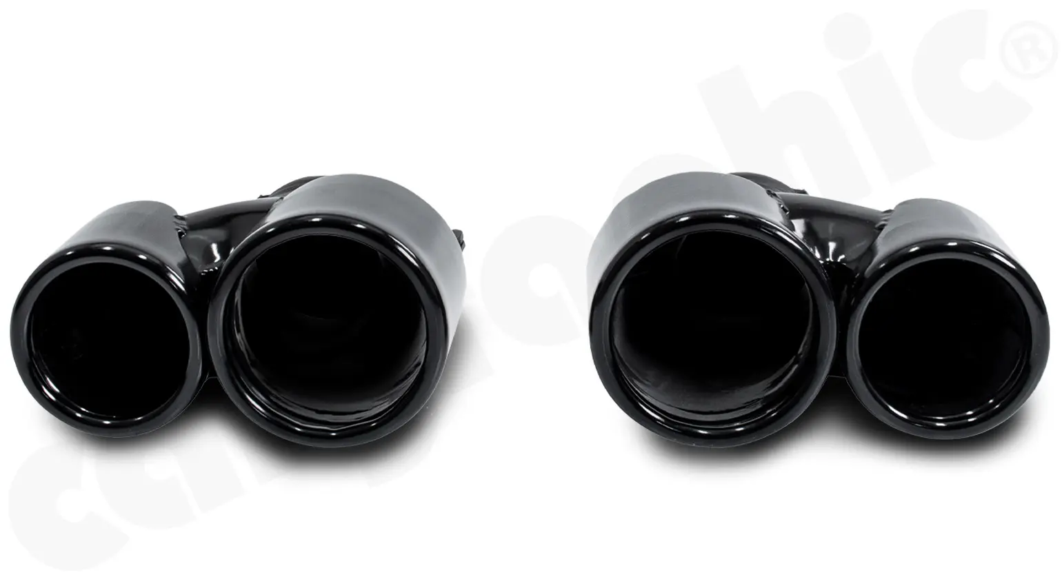 CARGRAPHIC Doppel-Endrohrsatz für Porsche 996 Turbo Foto