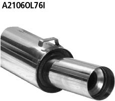 Bastuck Sportauspuff für Opel Kadett C 1x76mm, gerade