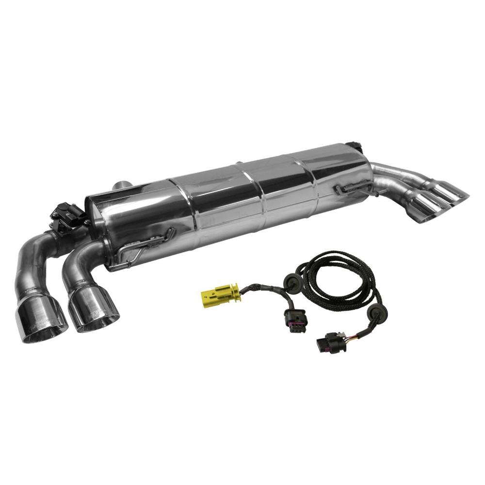 Bastuck Sportauspuff für BMW 330i Typ G20 (Limousine) für Serienklappensteuerung 2x 2x90mm 30° schräg geschnitten, Race-Look
