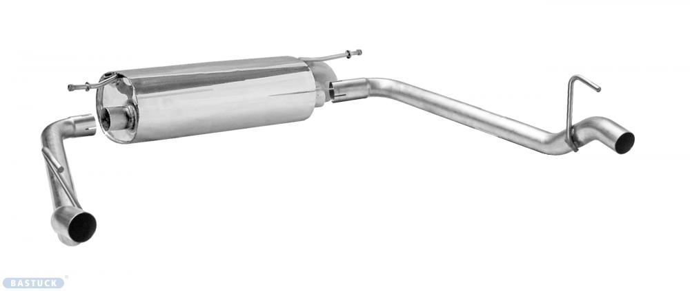 Bastuck Sportauspuff für Honda Civic 8 Dreitürer (FN) 2x 1x50mm (für die Serienheckschürze)