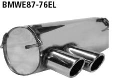 Bastuck Sportauspuff für BMW 120i Typ E87 für Fahrzeuge mit M-Technik Heckschürze 2x76mm, eingerollt 20° schräg geschnitten  Bastuck Sportauspuff BMW 120i E87 ab 02/2007 kaufen