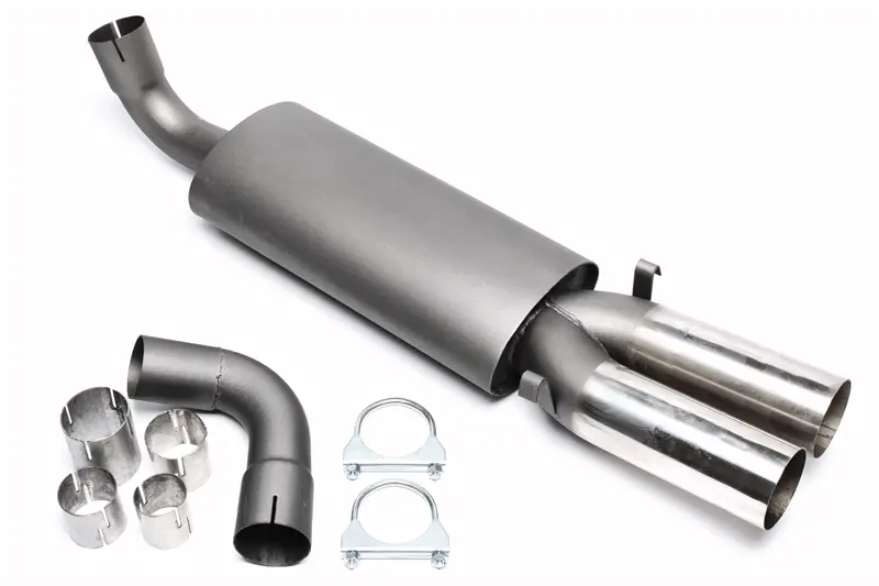 TA Technix Sportendschalldämpfer 2x76mm passend für Audi 80+90, Typ 89, Coupe