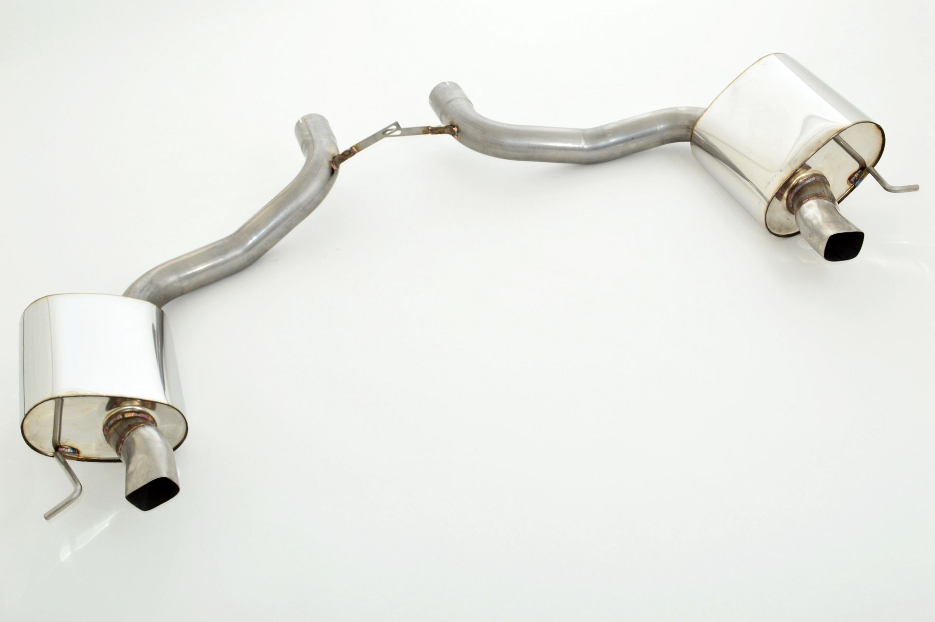 Friedrich Motorsport 2x76mm Duplex-Sportendschalldämpfer Edelstahl 