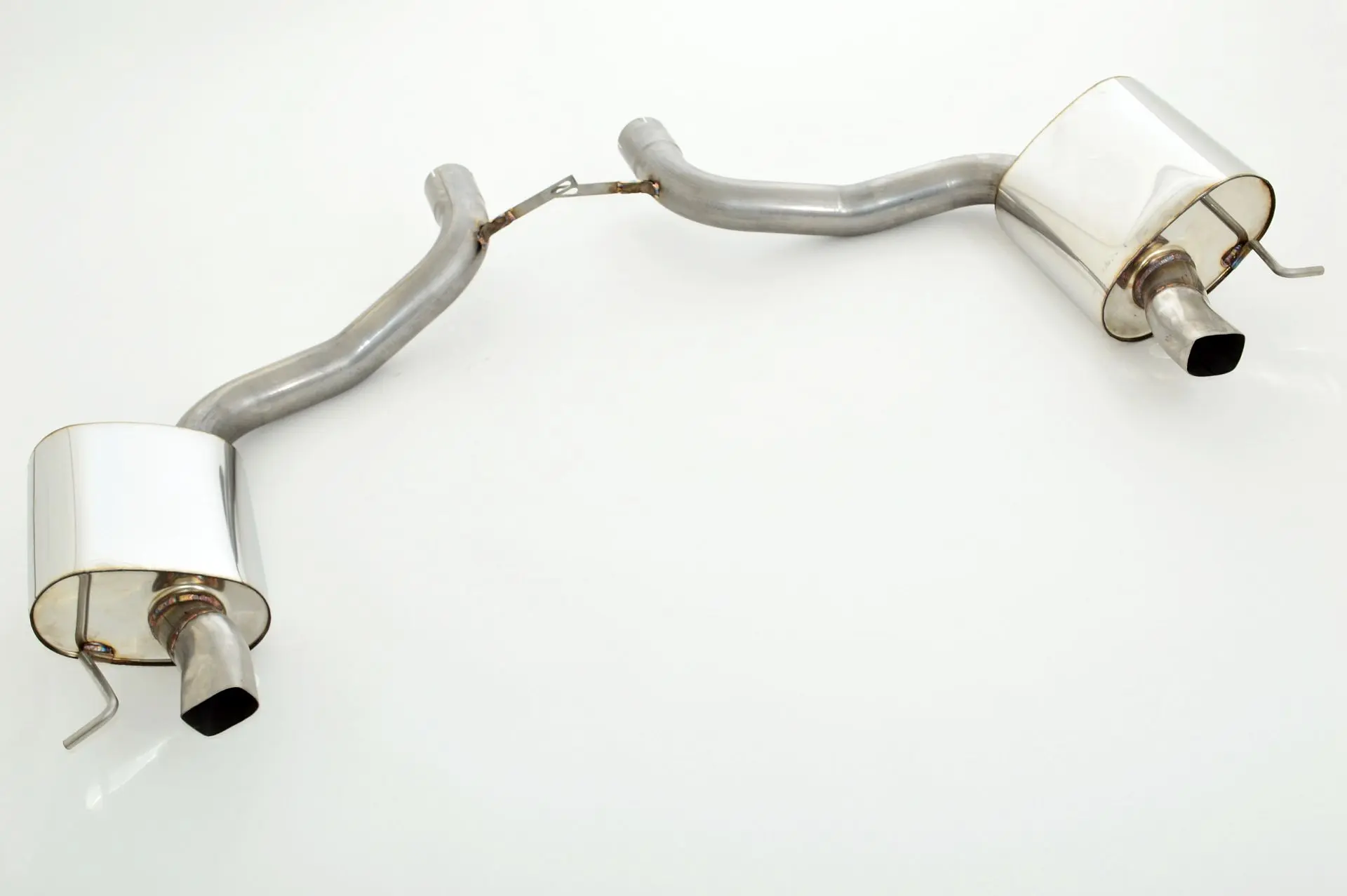 Friedrich Motorsport 2x76mm Duplex-Sportendschalldämpfer Edelstahl 