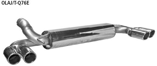 Bastuck Sportauspuff für Opel Astra J 161 für Fzg. mit original 2 Schalldämpfern 2x 2x76mm, mit Lippe 20° schräg geschnitten Bastuck Sportauspuff für Opel Astra J GTC kaufen