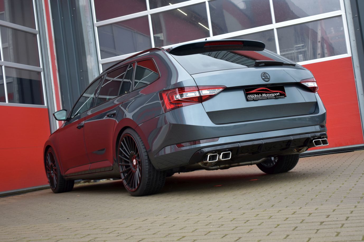 Friedrich Motorsport 76mm Duplex-Anlage Skoda Superb 3V (3T) 