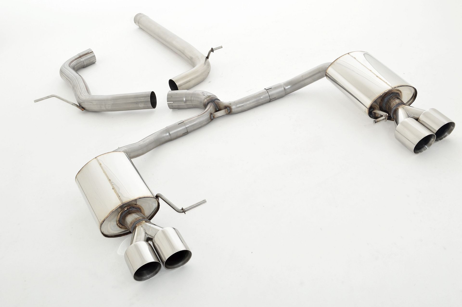 Friedrich Motorsport Duplex 76mm Edelstahl Foto