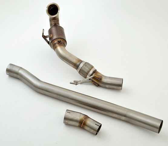 Friedrich Motorsport 76mm Downpipe mit Sport-Kat. Edelstahl 