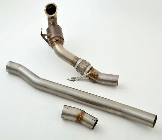 Friedrich Motorsport 76mm Downpipe mit Sport-Kat. Edelstahl 