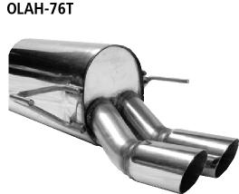 Bastuck Sportauspuff für Opel Astra H GTC 2x76mm, abgeschrägt