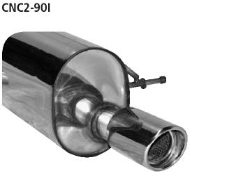 Bastuck Sportauspuff für Citroen C2 1x90mm, gerade