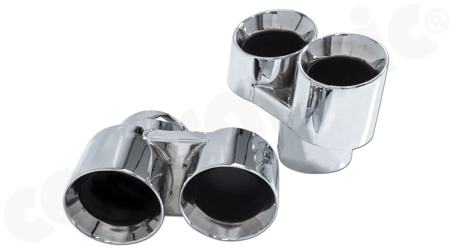 CARGRAPHIC Sport Endrohre für Porsche 997.1 Turbo Bild