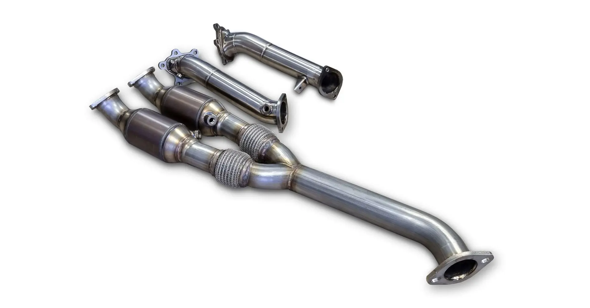 Friedrich Motorsport 2x70mm Downpipe mit 200 Zellen Sport-Kat. Nissan GT-R 