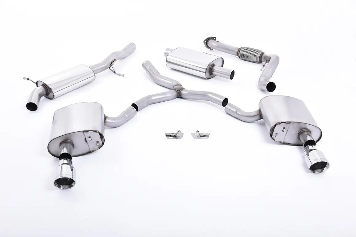 Milltek Komplettanlage ECE für Audi A4 B9 2.0 TFSI quattro 252PS ohne OPF