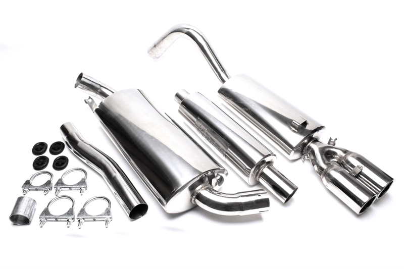 TA Technix Edelstahlanlage 2x76mm rund gebördelt passend für Audi 80, Typ 89 TA Technix Auspuffanlage für Audi 80 Typ 89 kaufen