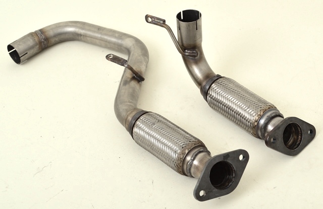 Friedrich Motorsport 55mm Hosenrohr mit Flexkorb Edelstahl 