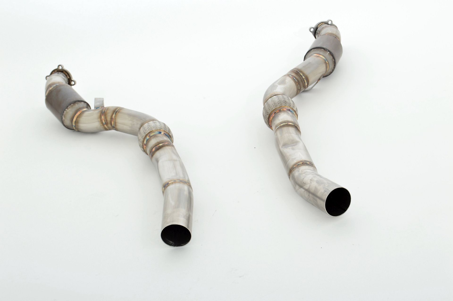 Friedrich Motorsport 2x76mm Downpipe mit 200 Zellen Sport-Kat. Audi RS6 4F Quattro