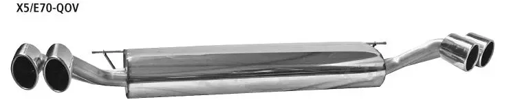 Bastuck Sportauspuff BMW X5 E70 2x 110x70mm oval Foto